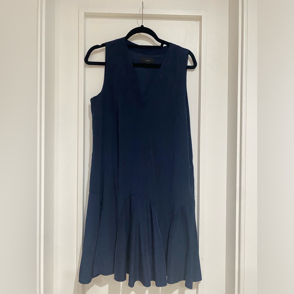 JCREW navy spring dress size M